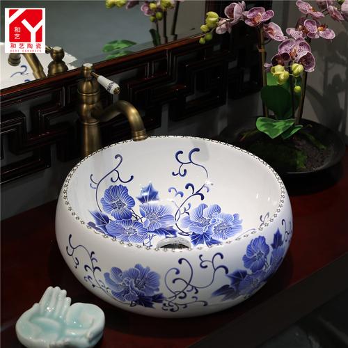 【台上盆圆形欧式洗脸盆卫生间台盆】价格,厂家,陶瓷工艺品-搜了网
